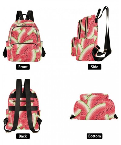 Summer Red Watermelon Women Backpack Purse Shoulder Bag Color Medium $18.80 Backpacks