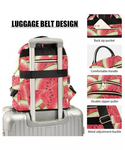 Summer Red Watermelon Women Backpack Purse Shoulder Bag Color Medium $18.80 Backpacks