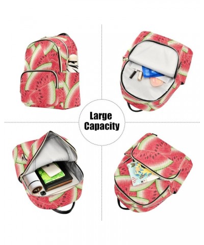 Summer Red Watermelon Women Backpack Purse Shoulder Bag Color Medium $18.80 Backpacks