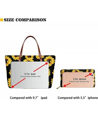 Women Handbags and Purse Set Fashion Large Capacity Zippered Shoulder Bags matching Wallet for Ladies Novelty Mushroom $20.09...