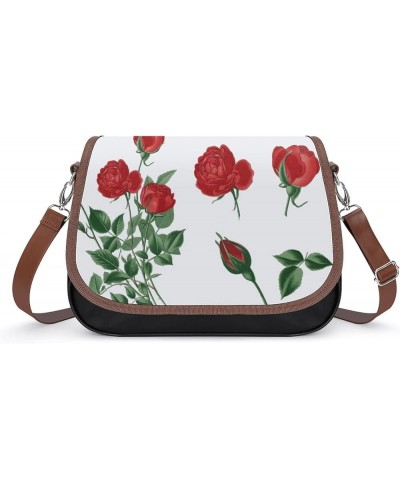 Printed Shoulder Crossbody Bag Leather Hobo Bags Medium Ladies Top Handles Satchels Clock on The Building Color5 $27.99 Hobo ...