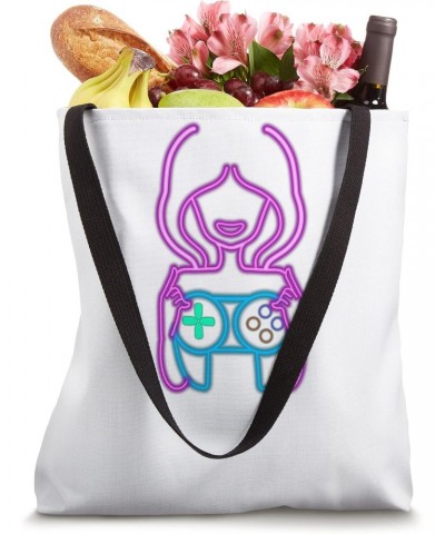 Vaprowave Video Gaming Controller Girl Gamer Tote Bag $15.05 Totes