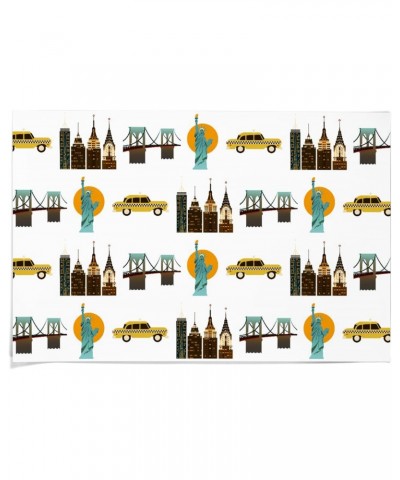 36x54 Inch Giclee Print, New York City, Retro Pattern $43.20 Totes