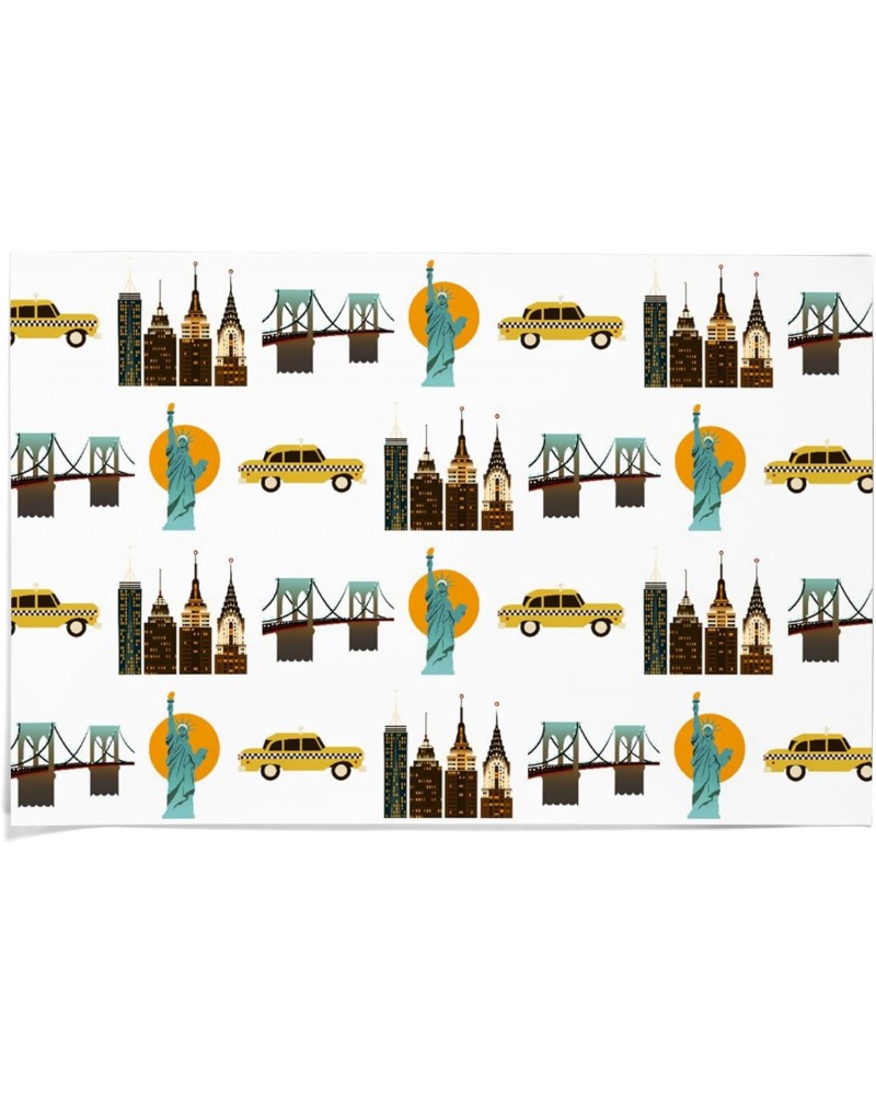 36x54 Inch Giclee Print, New York City, Retro Pattern $43.20 Totes