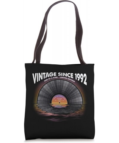 Vintage since 1992 Retro Disco Music Vintage Vinyl LP Record Tote Bag $15.78 Totes