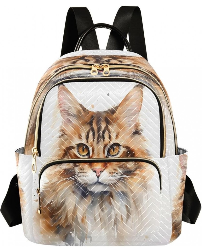 Cute Eye Animal Cat Women Backpack Purse Ladies Fashion Shoulder Bag Daypack Travel Bag 10L Medium $16.80 Backpacks