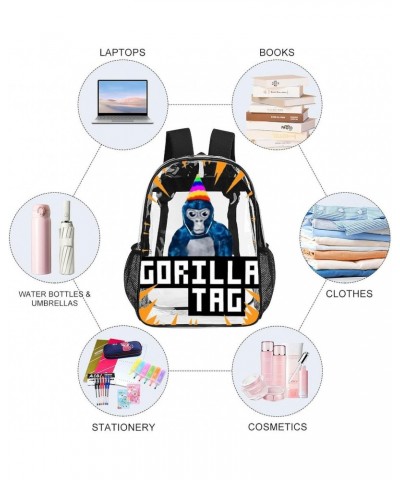 Gorilla Tag Clear Backpack,Heavy Duty PVC Transparent bag Stadium Approved See Through Backpack for Women for Work Travel Fes...