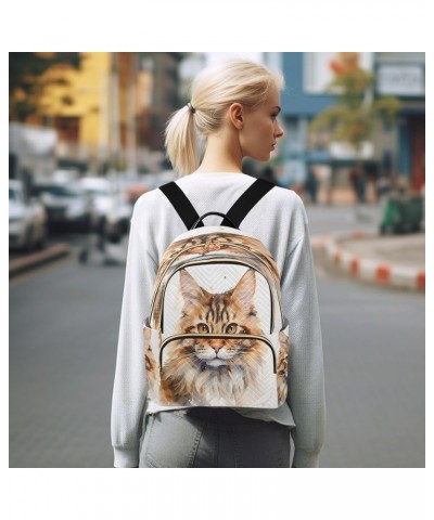 Cute Eye Animal Cat Women Backpack Purse Ladies Fashion Shoulder Bag Daypack Travel Bag 10L Medium $16.80 Backpacks