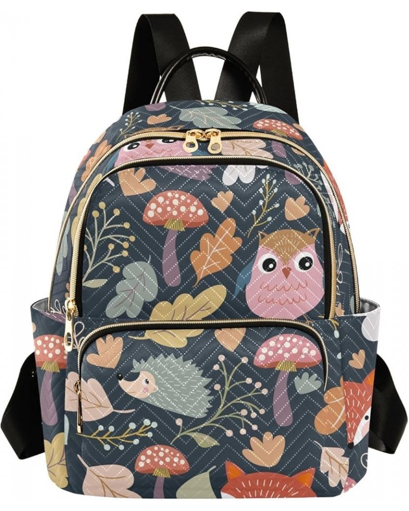 Owl Fox Backpack Purse for Women Anti-theft Small Fashion Travel Backpack Back Pack Handbag Lady Purse,S Small $15.50 Backpacks