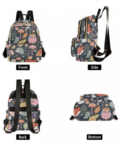 Owl Fox Backpack Purse for Women Anti-theft Small Fashion Travel Backpack Back Pack Handbag Lady Purse,S Small $15.50 Backpacks