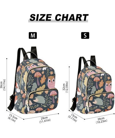 Owl Fox Backpack Purse for Women Anti-theft Small Fashion Travel Backpack Back Pack Handbag Lady Purse,S Small $15.50 Backpacks