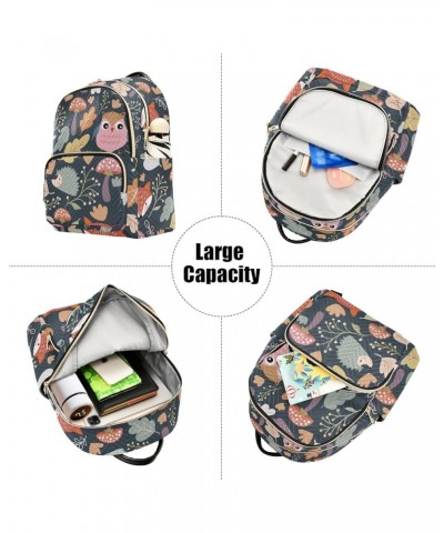 Owl Fox Backpack Purse for Women Anti-theft Small Fashion Travel Backpack Back Pack Handbag Lady Purse,S Small $15.50 Backpacks