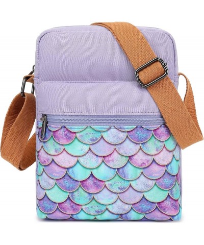 Girls Crossbody Purses for Kids 2 PCS Cross Body Bag Women Messenger Bag Girls Canvas Bag Cross Body Purse Set Sd18-purple $1...