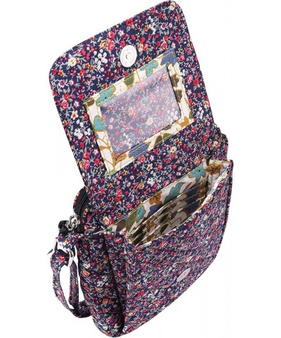 Brentano Cotton quilted Small crossbody wallet purse Babysbreath $15.57 Crossbody Bags