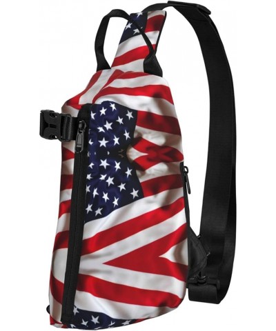 Cartoon Rockets Print Crossbody Backpack Bag Diagonally Travel,Hiking,Lightweight Sling Bag American Flag1 $12.94 Backpacks