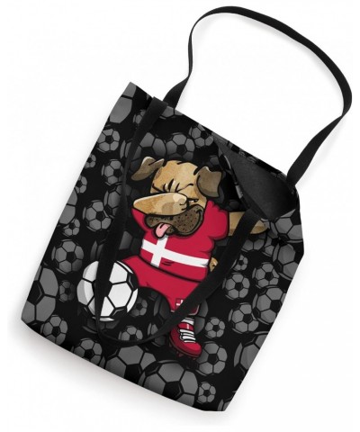 Dabbing Pug Denmark Soccer Fans Jersey Danish Football Sport Tote Bag $14.43 Totes