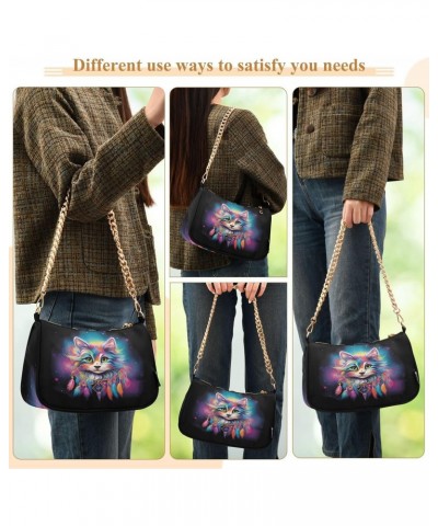 Shoulder Bags for Women Dreamcatcher Cat Hobo Tote Handbag Small Clutch Purse with Zipper Closure $13.33 Shoulder Bags