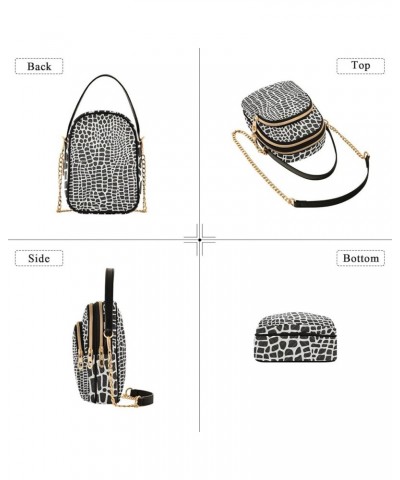 Snake Skin Texture Print Small Purse Phone Wallet PU Leather Women's Shoulder Handbag Quilted Designers Wallet Bags Leather C...