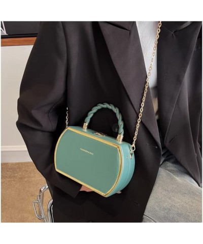 Fashionable and Popular Women's Bag Chain Portable Bag Simple Shoulder Bag Womens Green $13.12 Shoulder Bags