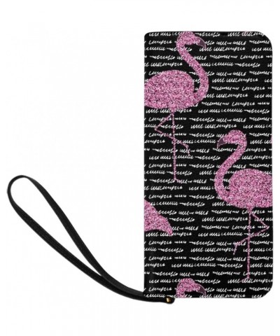 Cute Flamingo Birds Womens Clutch Wallet Large Wristlet Zipper Clutch Large Travel Purse Design 5 $21.58 Clutches