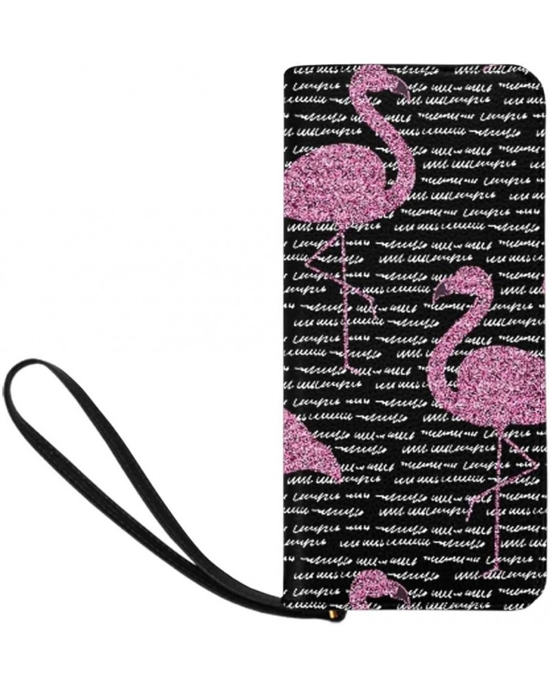 Cute Flamingo Birds Womens Clutch Wallet Large Wristlet Zipper Clutch Large Travel Purse Design 5 $21.58 Clutches