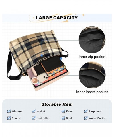 Sunflower Field is Drawn in Sepia Shoulder Bag, Fashion Shoulder Bag, Crossbody Bag for Men Leather Plaid With Black-3 $21.23...