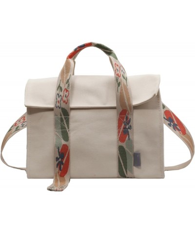 Canvas Handbags for Women Shoulder Bags Female Crossbody Bags Large Capacity Canvas Shopper Tote Bags Colorful Beige $20.35 T...