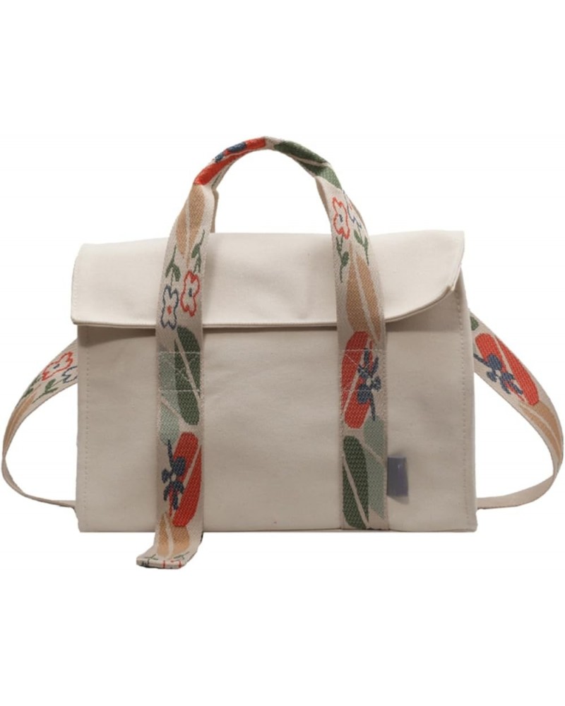 Canvas Handbags for Women Shoulder Bags Female Crossbody Bags Large Capacity Canvas Shopper Tote Bags Colorful Beige $20.35 T...