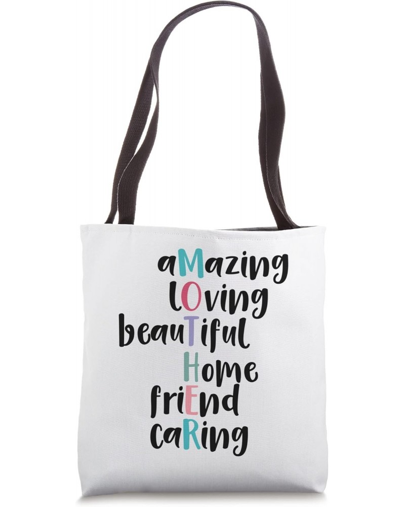 Mothers Day Acrostic Mother Mom Mama Granny Tote Bag $9.02 Totes