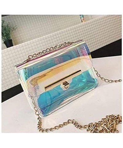 Holographic Crossbody Bag Ladies Shoulder Bag Messenger Bag Holographic Rainbow Bag Transparent $10.39 Shoulder Bags