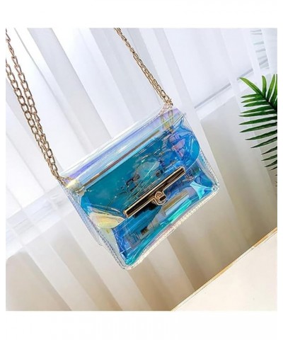 Holographic Crossbody Bag Ladies Shoulder Bag Messenger Bag Holographic Rainbow Bag Transparent $10.39 Shoulder Bags