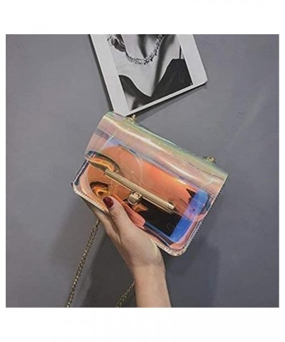 Holographic Crossbody Bag Ladies Shoulder Bag Messenger Bag Holographic Rainbow Bag Transparent $10.39 Shoulder Bags