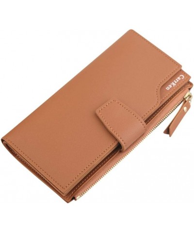 Wallet with Zipper for Men Cowboy Long Fashion Female Zipper Wallet Clutch Wallet Bag Tracking Wallet (Brown, One Size) $9.37...