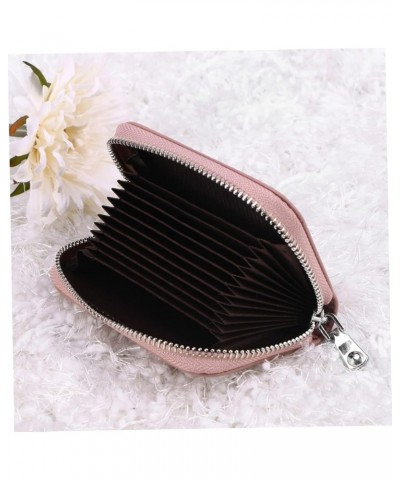 2pcs Credit Id Holder Womens Wallet Small Accordion Wallet Secure Holder Small Case Zip Around Wallets for Women Leather Acco...