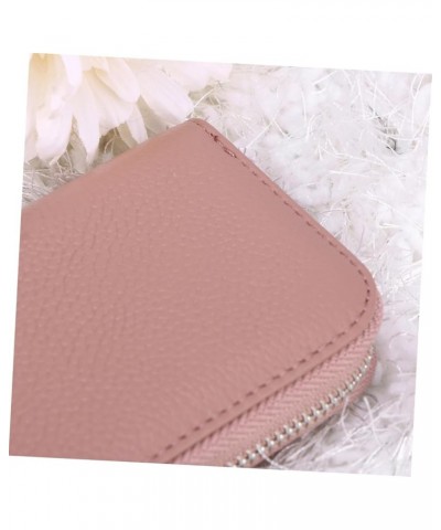 2pcs Credit Id Holder Womens Wallet Small Accordion Wallet Secure Holder Small Case Zip Around Wallets for Women Leather Acco...