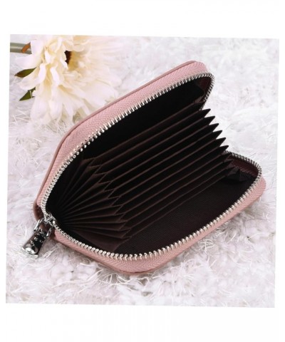 2pcs Credit Id Holder Womens Wallet Small Accordion Wallet Secure Holder Small Case Zip Around Wallets for Women Leather Acco...