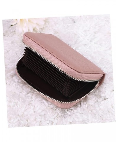 2pcs Credit Id Holder Womens Wallet Small Accordion Wallet Secure Holder Small Case Zip Around Wallets for Women Leather Acco...