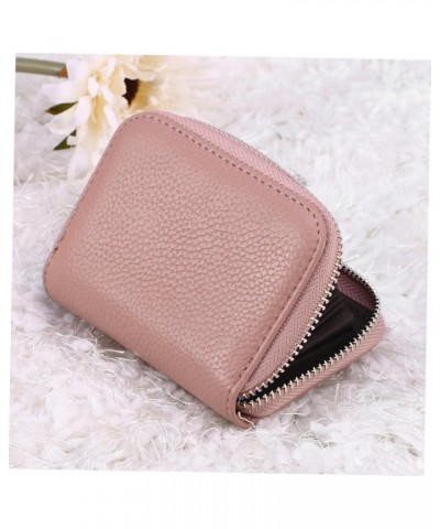 2pcs Credit Id Holder Womens Wallet Small Accordion Wallet Secure Holder Small Case Zip Around Wallets for Women Leather Acco...