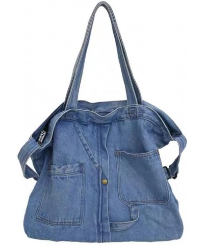 Denim Shoulder Hand Bag for Woman Shoulder Bag Crossbody Casual Jeans Bags Women Handbags Denim Bag Beach Bag for Teen Girl L...