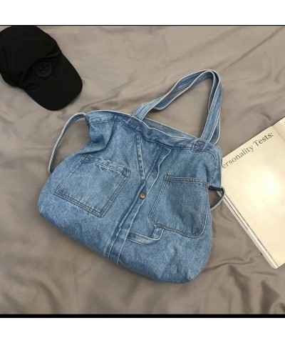 Denim Shoulder Hand Bag for Woman Shoulder Bag Crossbody Casual Jeans Bags Women Handbags Denim Bag Beach Bag for Teen Girl L...