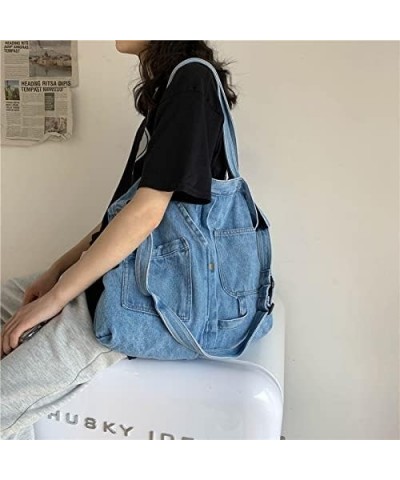 Denim Shoulder Hand Bag for Woman Shoulder Bag Crossbody Casual Jeans Bags Women Handbags Denim Bag Beach Bag for Teen Girl L...