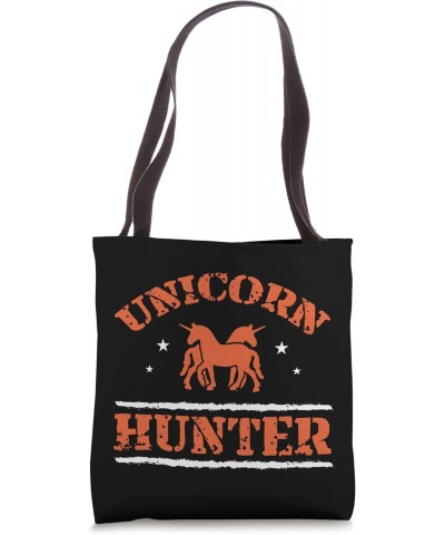 Unicorn Hunter Fairy Tale Colorful Magical Rainbow Horse Tote Bag $13.19 Totes