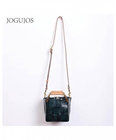 Bags Women New Retro Leather Handbags Multifunctional Portable Messenger Bag Hand-Woven Handbags 8786hongse $34.69 Shoulder Bags