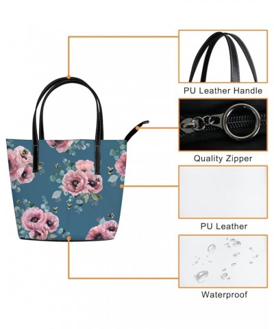 Women's Fashion Casual Handbag,PU Leather Large Capacity PC Work Bag,Travel Camping Picnic Single Shoulder Bag Spring Garden ...