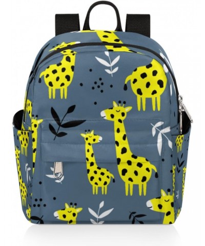 Funny Animal Giraffes Mini Backpack Purse for Women, Giraffes Small Fashion Daypack Lightweight, Cute Casual Travel Bag $15.1...