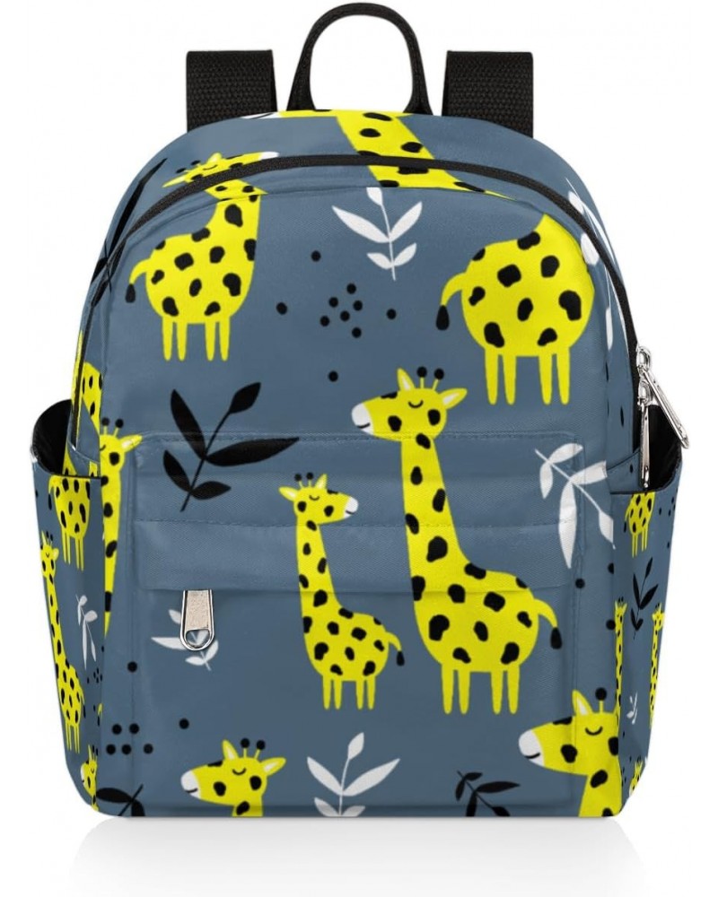 Funny Animal Giraffes Mini Backpack Purse for Women, Giraffes Small Fashion Daypack Lightweight, Cute Casual Travel Bag $15.1...