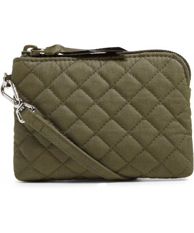 Women's Cotton Clip & Zip Mini Pouch Wallet Climbing Ivy Green - Recycled Cotton $9.73 Wallets