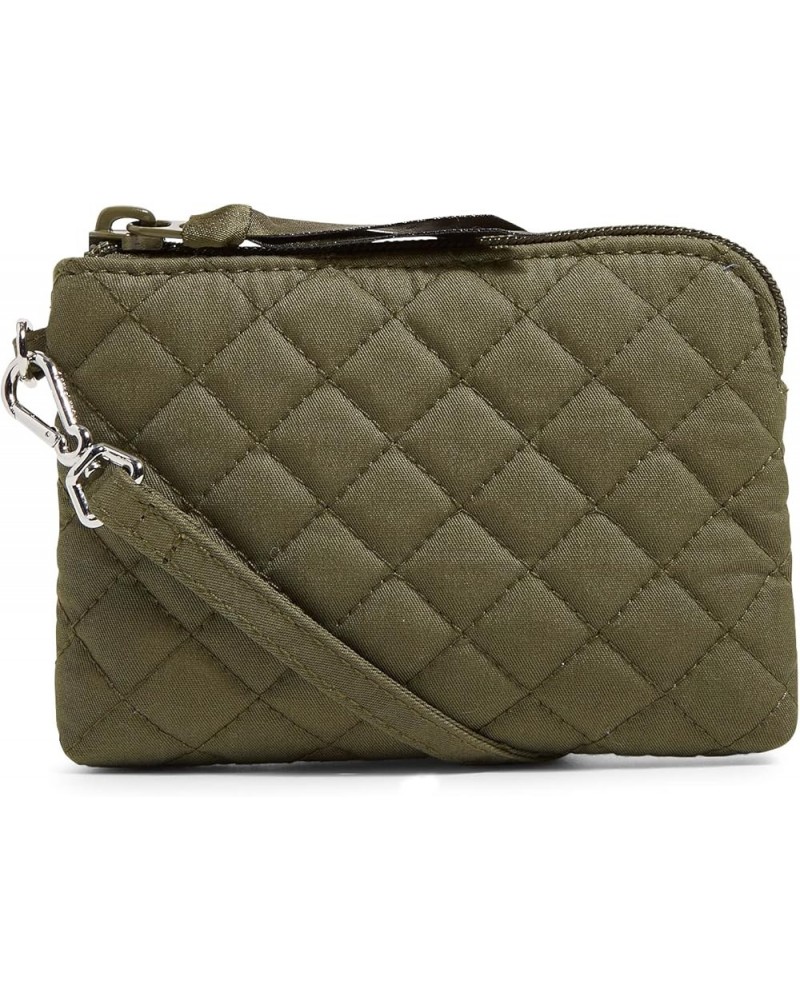 Women's Cotton Clip & Zip Mini Pouch Wallet Climbing Ivy Green - Recycled Cotton $9.73 Wallets