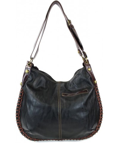 Handbags Charming Crossbody or Shoulder Convertible Large Purse - BLACK Owl-iii $30.15 Hobo Bags