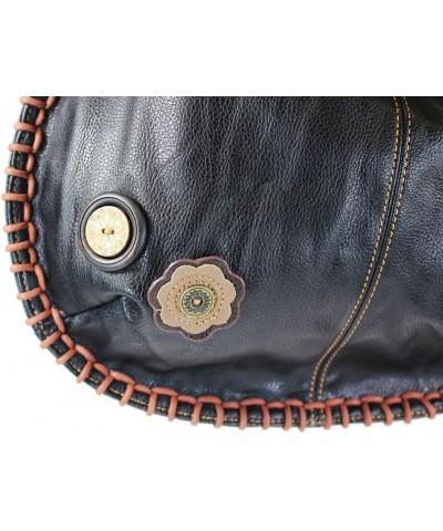 Handbags Charming Crossbody or Shoulder Convertible Large Purse - BLACK Owl-iii $30.15 Hobo Bags